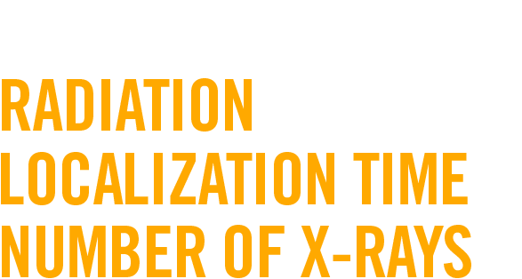 Reduce radiation and number of x-rays